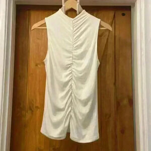 Veronica Beard Vargas Tank- White - Size Small